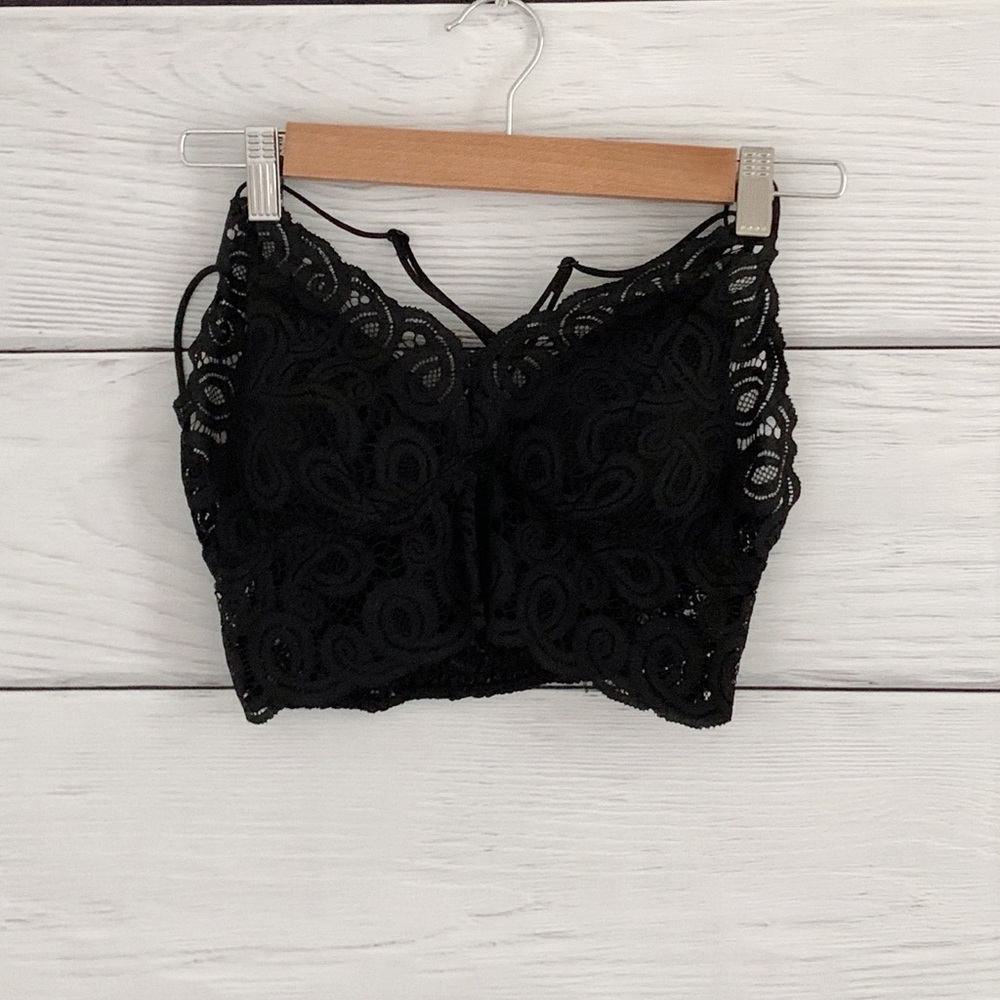 Pink Black Bralette